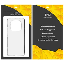 TPU чохол Epic Transparent 1,5mm для Xiaomi Poco X7 Безбарвний (прозорий) - мініатюра 4