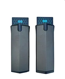 Стаціонарні дротяні комп'ютерні колонки PC 2.0 USB стерео акустика 3Wx2 з RGB підсвічуванням акустична система JEDEL S562 чорні