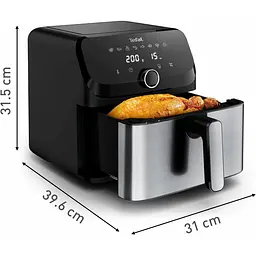 Мультипіч Tefal Easy Fry Mega 1700 Вт чорний (EY855D10) - мініатюра 3