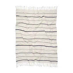 Плед Lotus Home - Benalla natural navy 130x170 - мініатюра 4