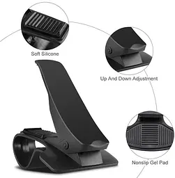 Автотримач Fonus N92 Dashboard Holder Black - мініатюра 2