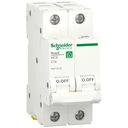 Автоматичний вимикач Schneider Electric RESI9 6kA 2P 16A C (R9F12216)