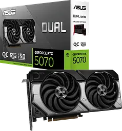 Відеокарта GeForce RTX 5070 12GB Asus Dual OC (DUAL-RTX5070-O12G)
