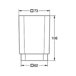 Склянка Grohe Selection Cube 40783000, Білий - мініатюра 2