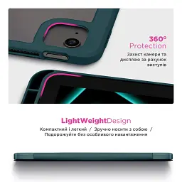 Чохол ArmorStandart Y-Type PEN для Samsung Galaxy Tab S10 Lite/S10 FE/S9 FE/S9 Pine Green - мініатюра 6