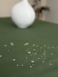 Скатертина столова Ecotton DUCK 170х200 см водовідштовхуюча однотонна зеленого оливкового кольору (25328) - мініатюра 4