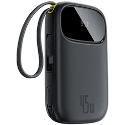 Батарея універсальна Baseus EnerFill FC31 20000 мА·год 45 Вт, Digital дисплей, Cosmic чорна (P10082105123-00) - мініатюра 2
