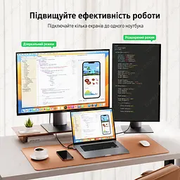 Універсальний кабель Type-C на HDMI UGREEN MM142 USB-C HDMI 1.5м 4K 60Hz Thunderbolt 3 type c to HDMI - мініатюра 7