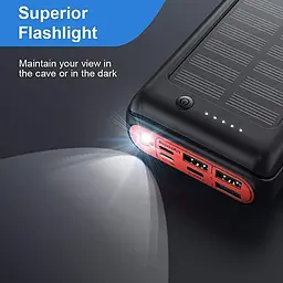 Сонячний зарядний пристрій Solar panel 30000mAh 3 х USB (GS1) - мініатюра 6