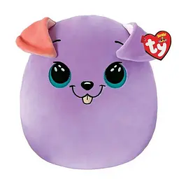 Іграшка подушка TY SQUISH-A-BOOS 39225 Фіолетовий пес "BITSY" 20 см