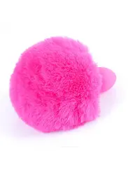 Анальна пробка з хвостиком Boss Jewellery Bunny Tail 6.5 см (рожевий) - мініатюра 4