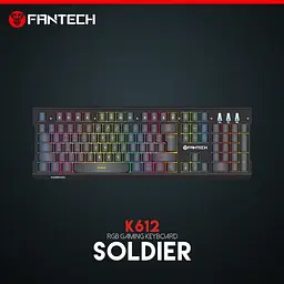 Ігрова клавіатура Fantech Soldier K612 з механічними перемикачами та RGB підсвічуванням (23826-01_829) - мініатюра 4