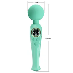 Вібромасажер PRETTY LOVE - Skyler Green, 10 vibration functions 9 speed levels PRETTY LOVE BW-055016LED-2 98569 - мініатюра 7