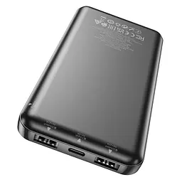 Універсальна мобільна батарея Hoco J100 High-ranking 10000 mAh Black (32283_2917021) - мініатюра 4