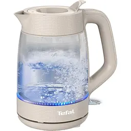 Чайник електричний Tefal Morning Glass Kettle 1.7 л бежевий (KO2G0BE0)