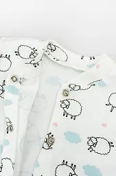 Чоловічок для новонароджених Cute Lambs зі швами назовні - мініатюра 3