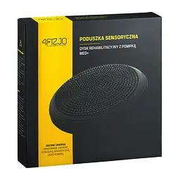 Балансувальна подушка-диск 4FIZJO MED+ 33 см (сенсомоторна) масажна Black 4FJ0051 (P-5907739310149) - мініатюра 7