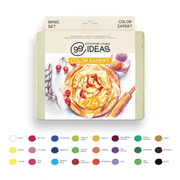 Набір олівців кольорових 99IDEAS "Color Expert" 24 кольори, Basic Set, металева коробка, 99CE-24BAS - мініатюра 3