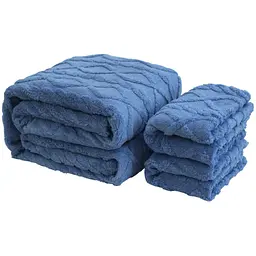 Набір текстилю Soho Romance Blue ковдра 200х220 см + 2 наволочки 50х70 см (Set carpet+ pillow Blue)