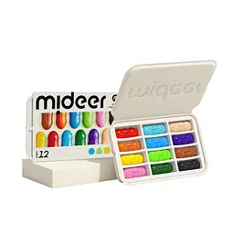 Крайони Mideer у вигляді квасолі 12 кольорів (MD6220) - мініатюра 2