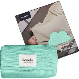 Ковдра Lionelo Bamboo Blanket Green Mint 100х75 см (LO-BAMBOO BLANKET GREEN MINT) - мініатюра 4