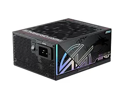 Блок живлення MSI MPG Ai1300TS PCIE5 80+ Titanium (MPG Ai1300TS PCIE5) Black - мініатюра 4