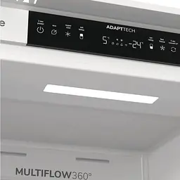 Холодильник Gorenje вбудований з нижн. мороз., 177x69x55см, 2 двері, 252 (76) л, А +, NF +, Зона св-ті, Диспл, Wi-Fi, Білі - мініатюра 10