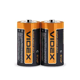 Батарейка сольова Videx R14P/C 2шт SHRINK VIDEX (21154-000) - мініатюра 4