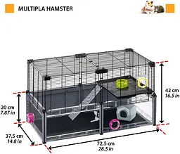 Клітка Ferplast Multipla Hamster для хом`яків та мишей - мініатюра 2