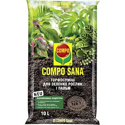 Торфосуміш COMPO SANA® для зелених рослин і пальм 10 л