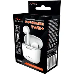 Навушники TWS Media-Tech R-PHONES BT 5.3 White (MT3608W) - мініатюра 2