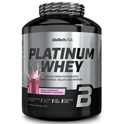 Протеїн Platinum Whey 2000 г Білий шоколад з малиновим, Bourbon Vanila