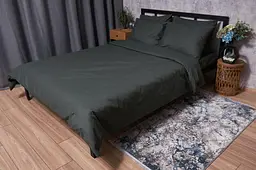 Комплект постільної білизни Moon&Star Бязь Gold Люкс Dark Green Дитячий 110x140 см наволочки 2x40x60 см