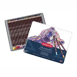 Кольорові олівці Coloursoft 24 кольори Derwent - мініатюра 4