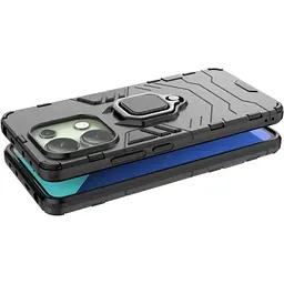 Чохол бампер Primolux Ring Armor для Xiaomi Redmi Note 13 Pro 4G Black - мініатюра 2
