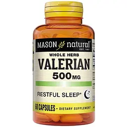 Валеріана Mason Natural Whole Herb Valerian 500 мг 60 капсул - мініатюра 3