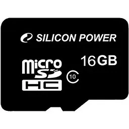Карта пам'яті Silicon Power 16Gb MicroSD class 10 (SP016GBSTH010V10SP) - мініатюра 2