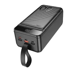 Портативна батарея Powerbank Hoco J123C Element 22.5W+PD20W with digital display 60000mAh Black - мініатюра 3
