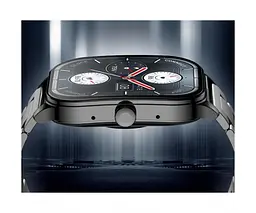 Розумний годинник Xiaomi Amazfit Pop 3s Metal Black Metallic Strap з металевим ремінцем чорний - мініатюра 2
