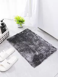 Прямокутний килимок для ванної кімнати Home Ideas (лапша) 60 х 100 см світло сірий - мініатюра 1