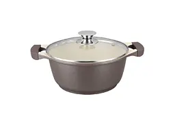 Каструля зі скляною антипригарною кришкою Maestro 28 см 5.8 л MR-4228 литий алюміній - мініатюра 2