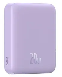 Зовнішній аккумулятор Baseus Magnetic Mini Air Wireless Fast Charge Power Bank 6000mAh 20W Nebula фіолетовий