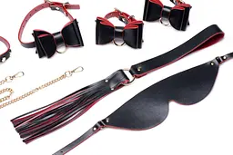 Набір для BDSM Master Series Bow - Luxury BDSM Set With Travel Bag - мініатюра 6