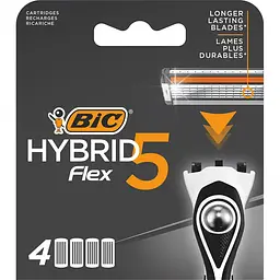 Змінні картриджі для гоління Bic Flex 5 Hybrid 4 шт.