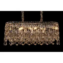 Кришталева люстра у хромі 80*30 Linisoln 7073-80*30 - мініатюра 2