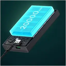 Портативна батарея Baseus 20000mAh 30W Adaman 2 + кабель USB для Type-C 0.3m PPAD050101 чорна - мініатюра 2