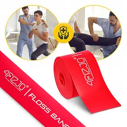 Стрічка компресійна для флосингу 4FIZJO Floss Band 207 x 5 x 0.15 см Red (P-5905973405249) - мініатюра 5