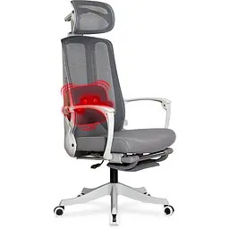 Кресло с массажным эффектом Mealux M4 Air Massage Grey (арт. HF-M4 M/G)