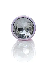 Анальна пробка - Jewellery Pearl Pink Plug Clear L - мініатюра 4