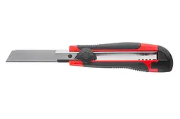 Ніж сегментний будівельний висувний Intertool 18 мм гвинтовий прогумований HT-0503 - мініатюра 5
